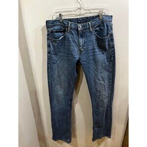 Levis 527 Men Jeans Blue Denim 36x31 Distressed (Tag 34L)
